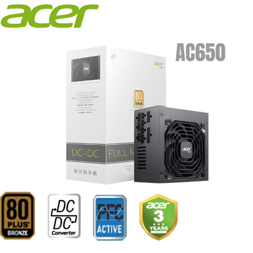 Nguồn Acer AC550 550W 80 Plus Bronze Full Modular BH 36TH