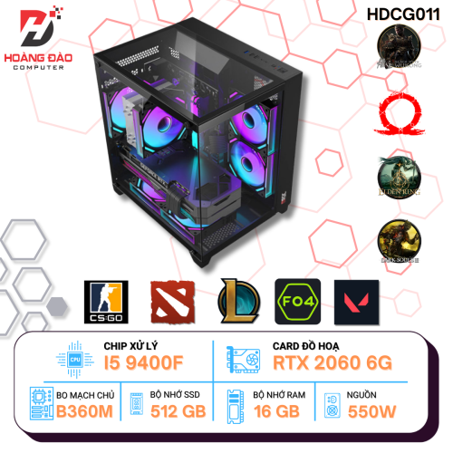 PC Gaming I5 9400F/ RTX 2060 6GB/ Ram 16GB/ SSD 512GB HDCG011