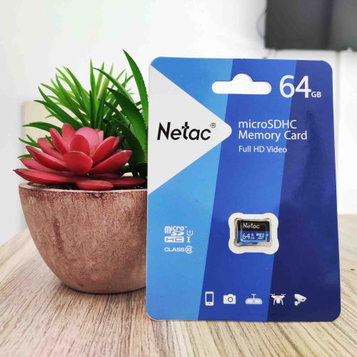Thẻ Nhớ Nhỏ MicroSD Netac Dung Lượng 64Gb P500 Chuẩn Class 10 UHS U1 Tốc Độ Truy Xuất Lên Đến 90Mbs